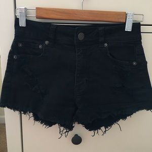 Black high rise festival shorts